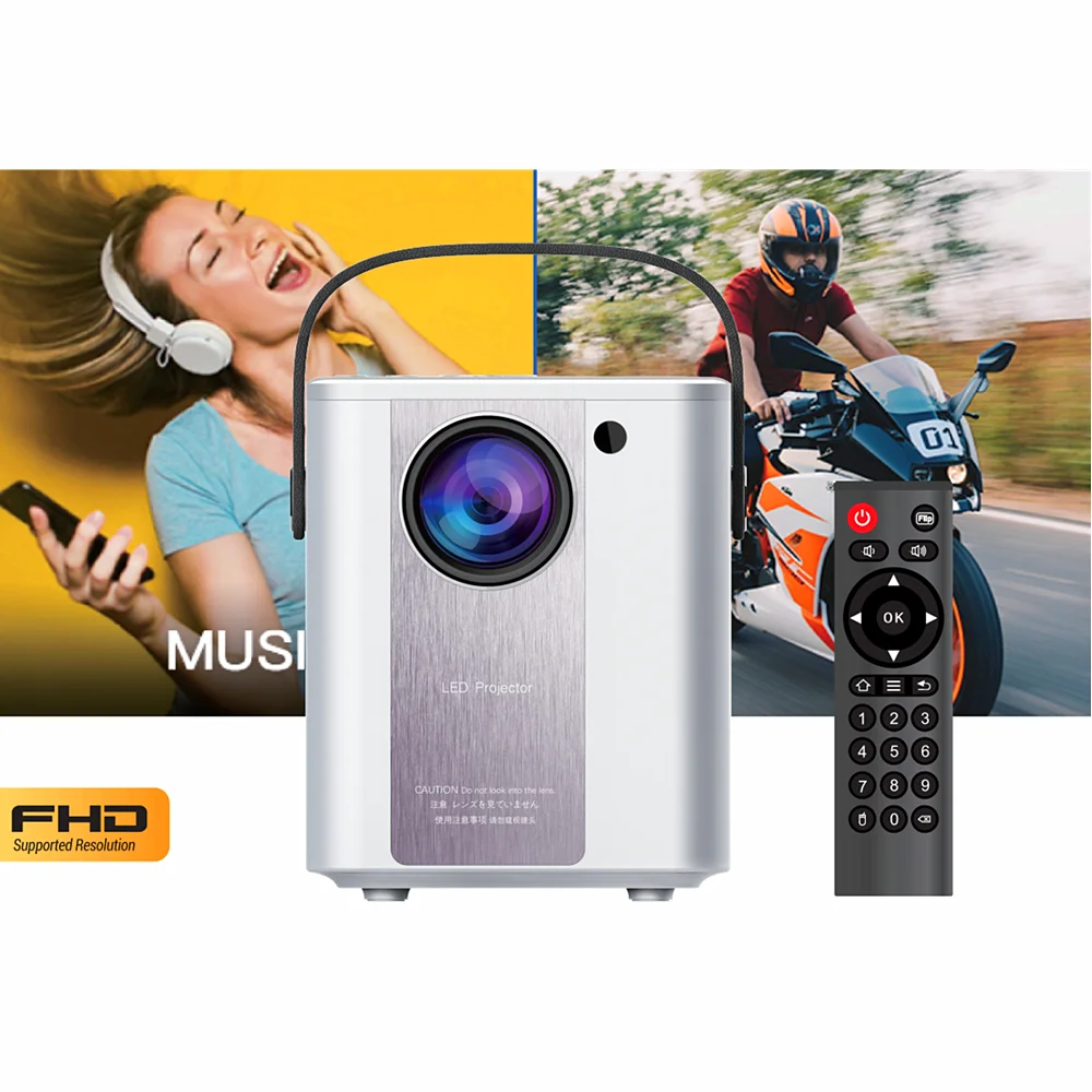 [OEM] ЖК-дисплеи WUPRO C500S светодиодный портативный проектор