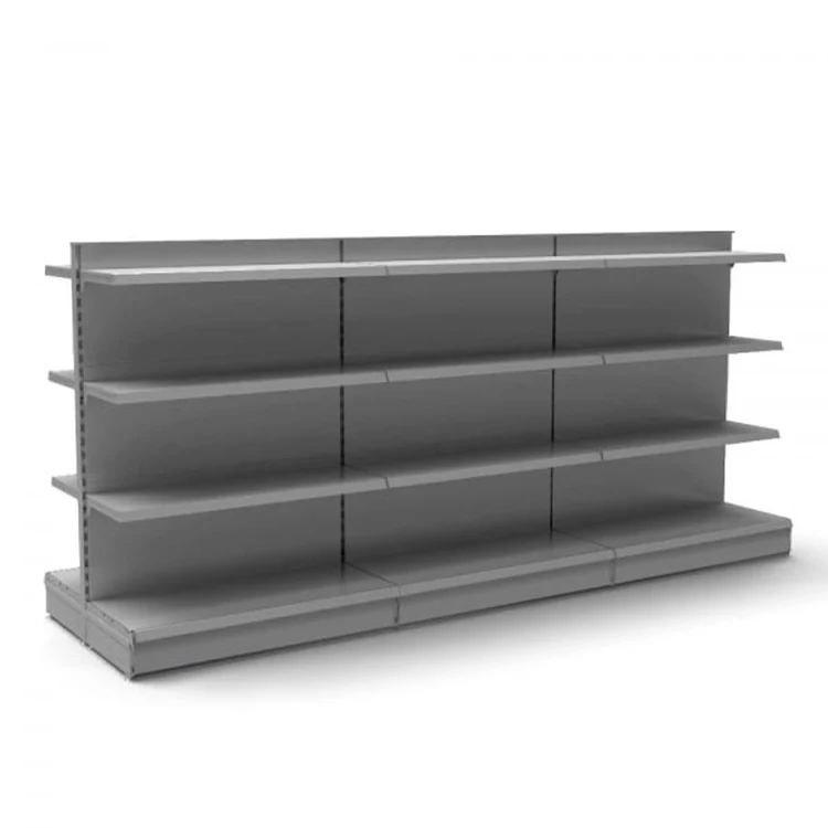 Grocery Store Gondola Shelving Led Lights Black Steel Supermarkets Shelves