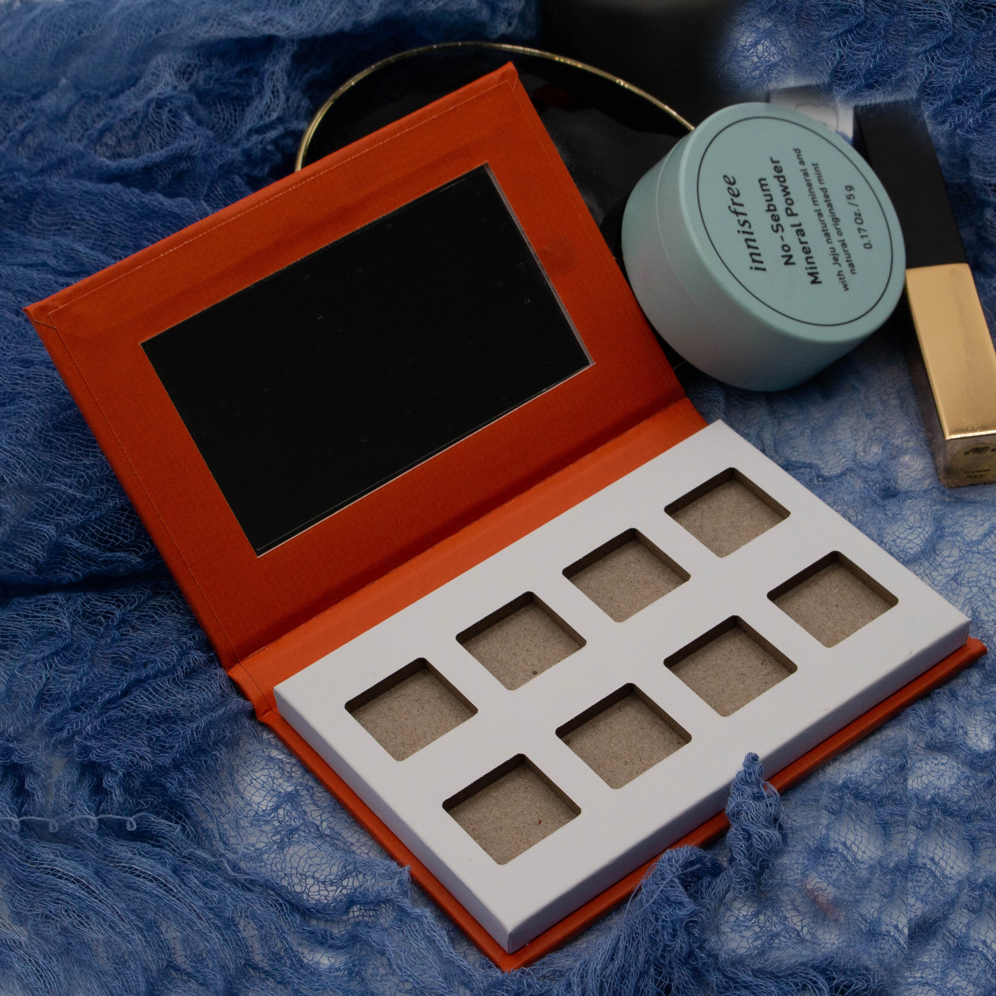 Custom Private Label Manufacturer Empty Makeup Set Magnetic Box Eye Shadow Palette Eyeshadow Packaging