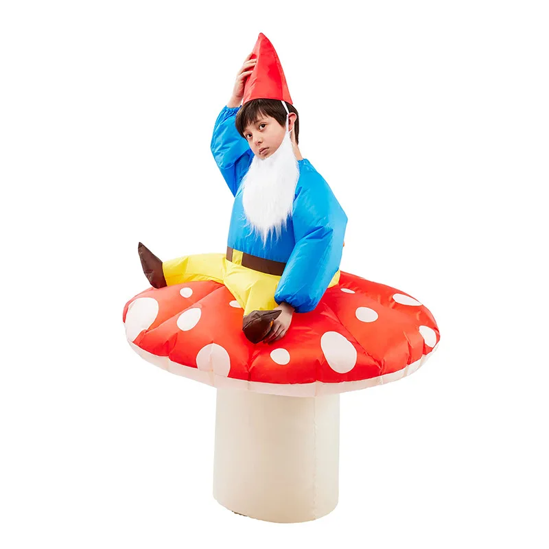 Wholesale Marry Christmas Free Size 190T Santa Claus mushrooms Inflatable Costume suit