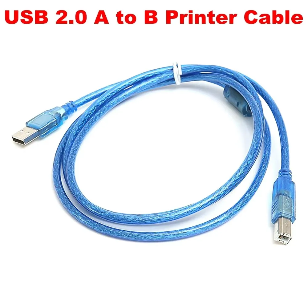 USB High Speed 2.0 A To B Male Cable for Canon Brother Samsung Hp Epson Printer Cord 0.5m