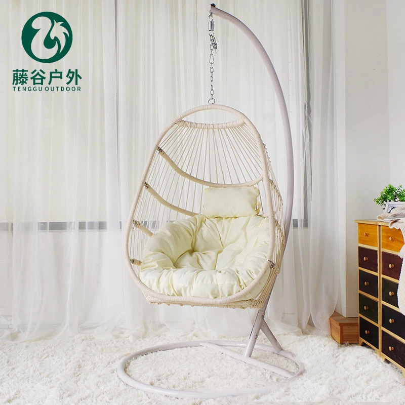 Top Selling outdoor swing chair pe wicker patio hammocks hanging rattan chairs furniture