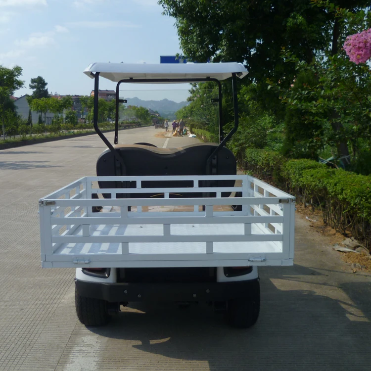 chinese CE 2 seats electric 4 wheel with box customize trunk golf cart/utility vehicle/farm vehicle