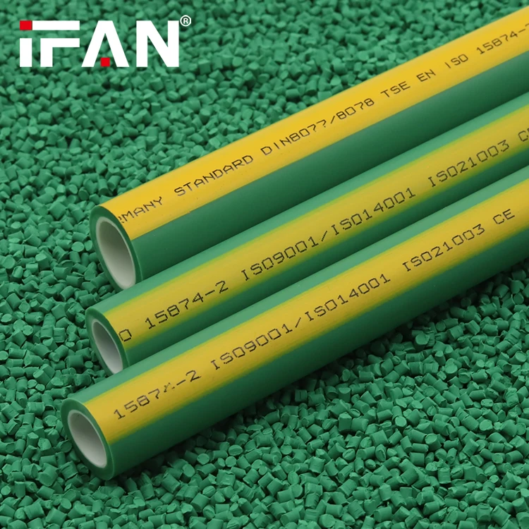 IFAN Plus Full Size Ppr Pipes And Fittings PN20 20mm-125mm Black Water Ppr Pipes For Hot Water