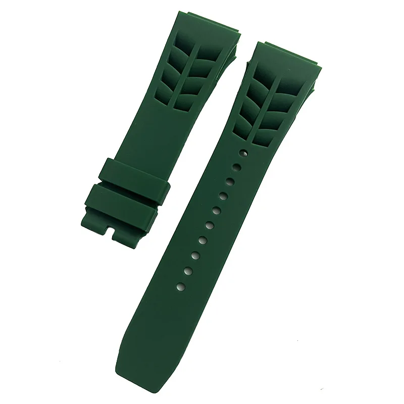 Original Watch Band Quality Soft Colorful 25mm*20mm Rubber Watchband For Richard Mille Watch Strap Bracelet Raw Ear Type