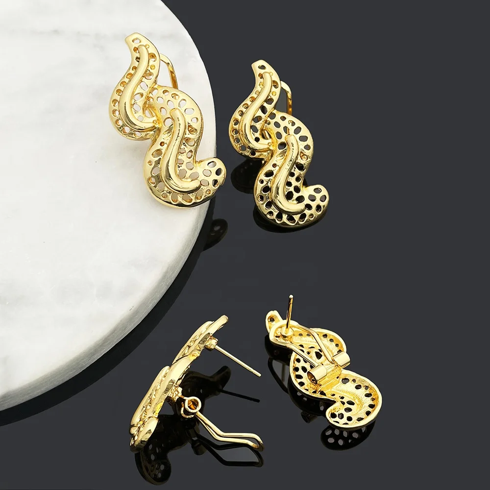 Juepei design dubai jewelry set luxury with special pattern dubai gold jewelry set