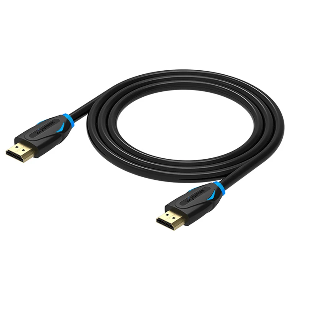 Molded plastic Premium factory price male to male black 4K hdmi to hdmi cable 0.5m up to 30M