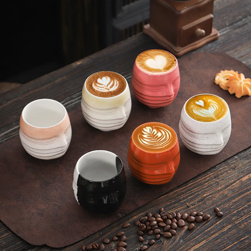 200ml Ceramic Coffee Mug Tea Cup Cappuccino Cups For Coffee Drinks, Latte, Cafe Mocha and Tea
