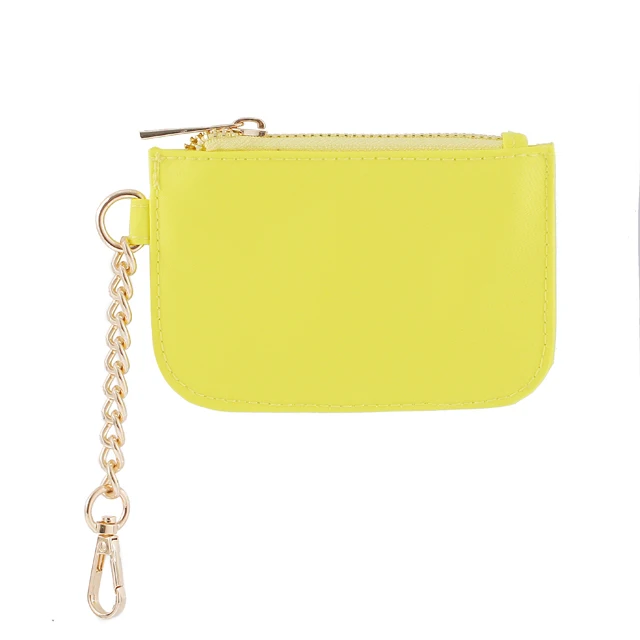 Low MOQ customized key case Colorful coin purse Nylon Classic Mini Keychain Wallet