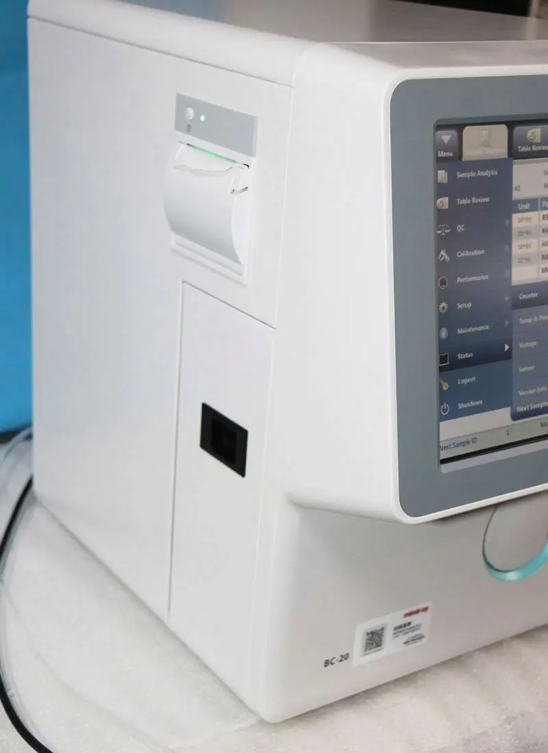 Bc-20 автомобильный гематологический анализатор Mindray 3 Diff Bc20 Bc-20s Cbc Wbc крови