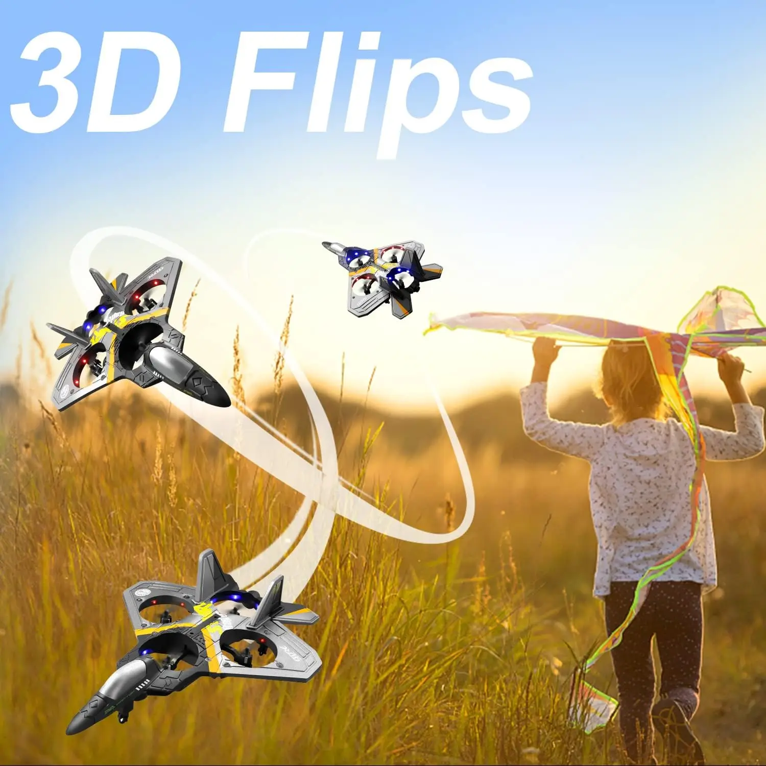 Hot V17 Rc Airplane Stunt Roll Fighter Gravity Sensing 2.4g Remote Control Epp Foam Glider Toys Rc Plane With Colorful Led Light