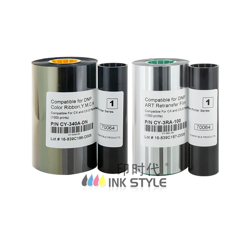  CY-340A-DN Retransfer YMCK Ribbon CY-3RA-100 художественная пленка 1000 для принтера DNP CX-D80 CX210 CX320 CX330