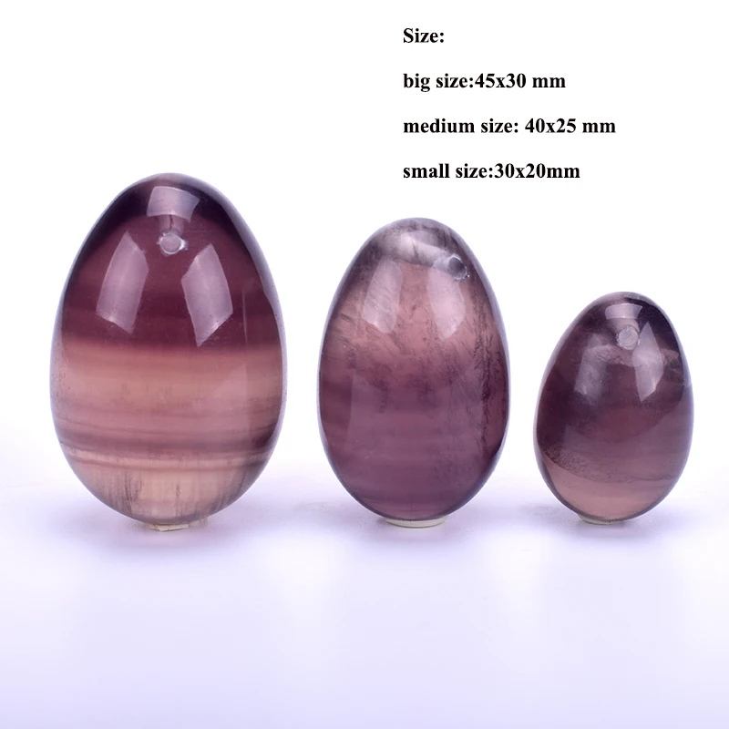 
Gemstone Crystal Healing Stone Set Drilled Rose Quartz Jade yoni egg Vaginal Exercise 