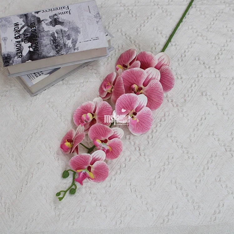 MSFAME High Quality Real Touch Latex Orchids Home Decoration Flower Butterfly Orchid