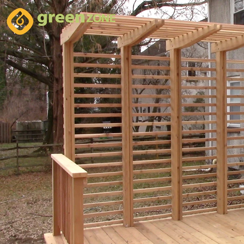 garden stone column gazebo tent wood pergola outdoor