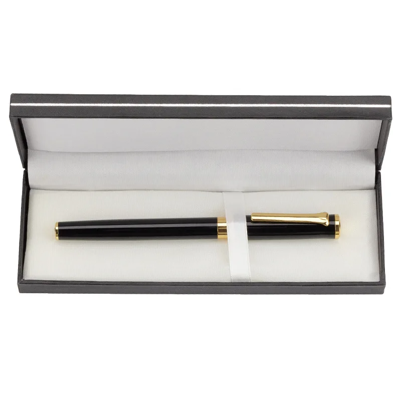 Business hot selling custom luxury Black metal pen set Elegant Fancy Office Nice Gift pen with logo