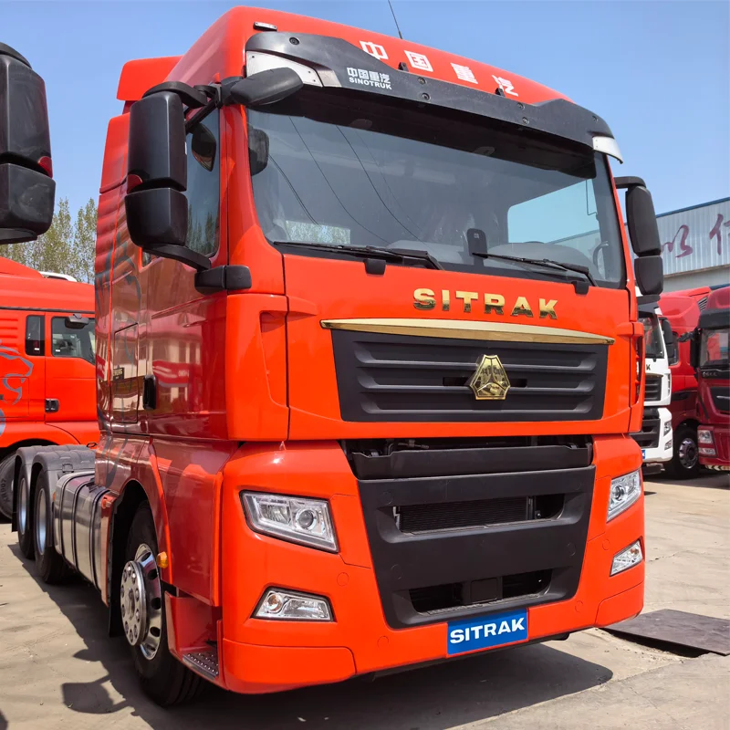 Лидер продаж красный Подержанный трактор Shandeka G7 6x4 336-450 л.с. 10 колес 40-50 тонн тягач для продажи