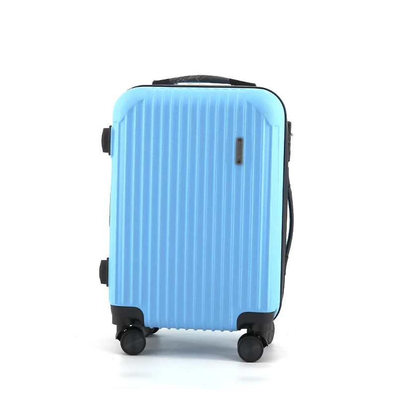 Eco-friendly competitive price and high quality fashion popular portable ABS material trolley luggage with zipper lock