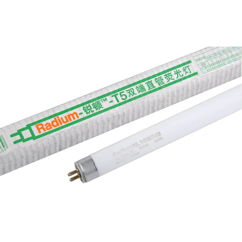  Radium 220V G5 14W 21W 28W T5 4000K энергосберегающая двухсторонняя флуоресцентная лампа с прямой трубкой