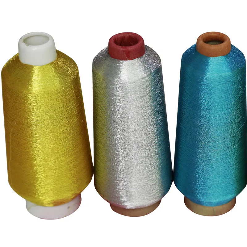 
S Type Polyester Metallized yarn Metallic embroidery thread Yarn With Different Colors Pakistan 