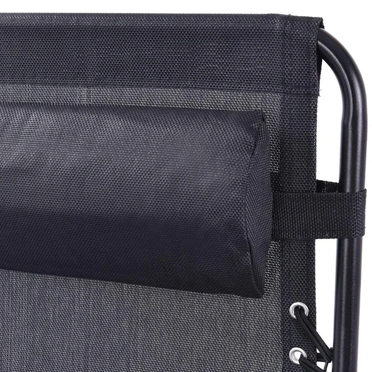 Portable Recliner Tube Classical Oxford Pattern Folding Camping Beach Chair Aviation Aluminum Factory Directly Hot Sale Folding