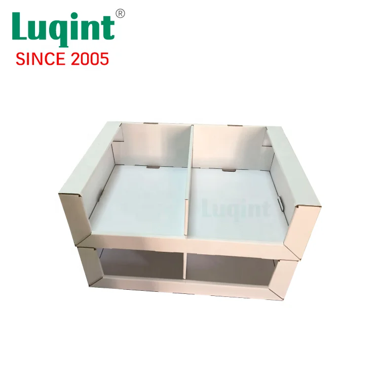 CMYK Printing Size Customized Retail Cardboard Display Counter For Pillow Countertop Carton Display Box In Supermarket