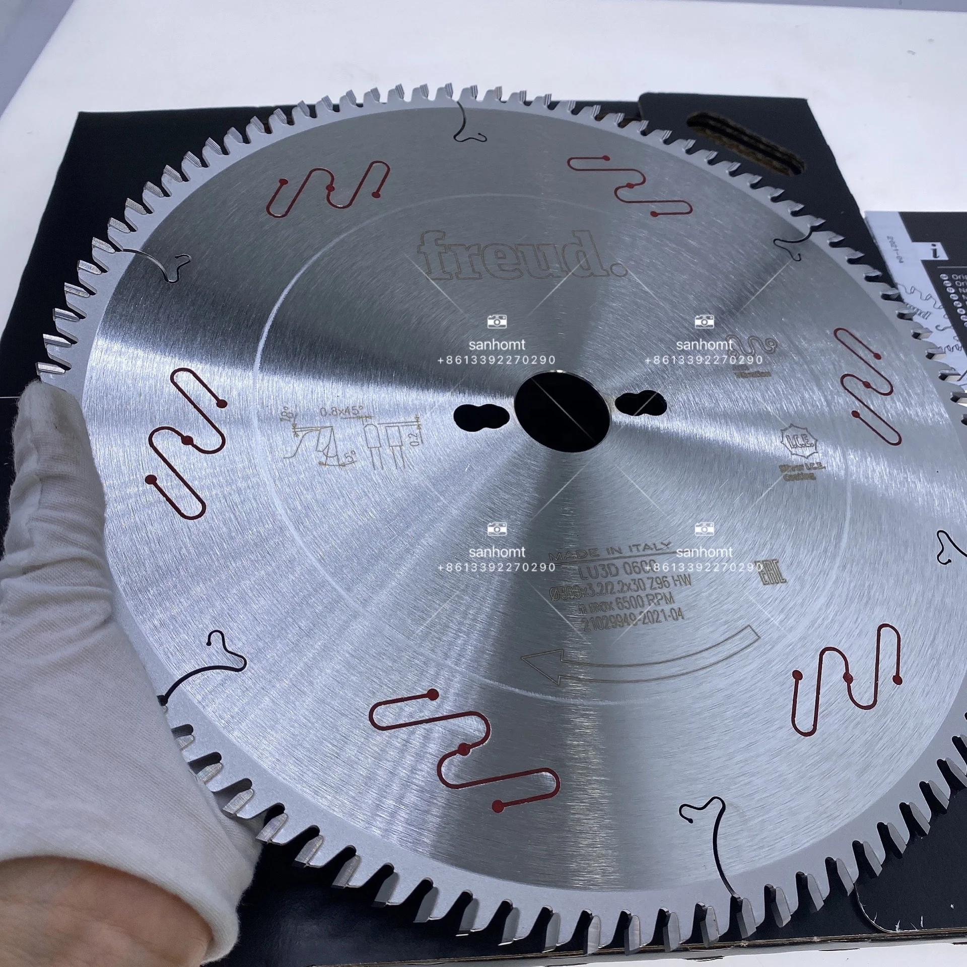 Sanhomt HW-saw blades to cut bilaminat panels LU3D 300X3.2X30XZ96 frued saw blade