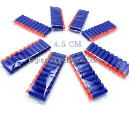 10pcs/bag 4.5cm/6.5cm customized size  sucker tip  EVA foam soft Refill darts Bullets