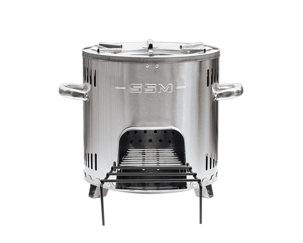 saving 70% fuel & saving 46% cook time wood briquette stove