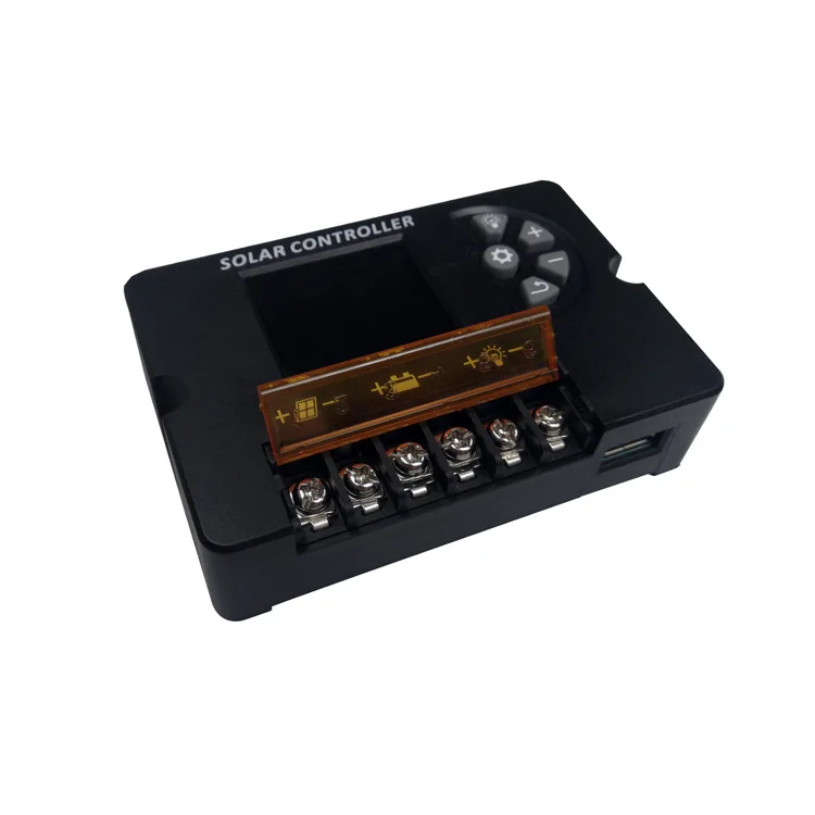 12V 24V PWM Solar Cell Battery Charge Controller 10A 20A 30A with Adjustable LCD Display Regulator