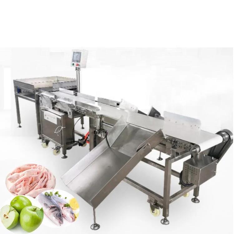Multi Grade fish steak seafood chicken shrimp Weighing weight Sorting Machine/potato sorters machine