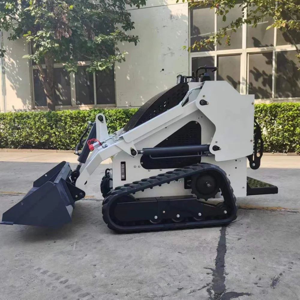 EPA EURO5 skid steer attachments skid steer loader with track standard bucket hydraulic tilt bucket auger rake