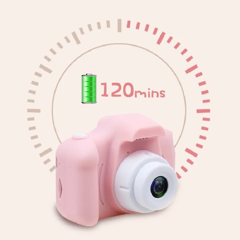 2.0 Inch kids Digital HD camera mini camera silicon soft cover portable video camera creative for kids gifts