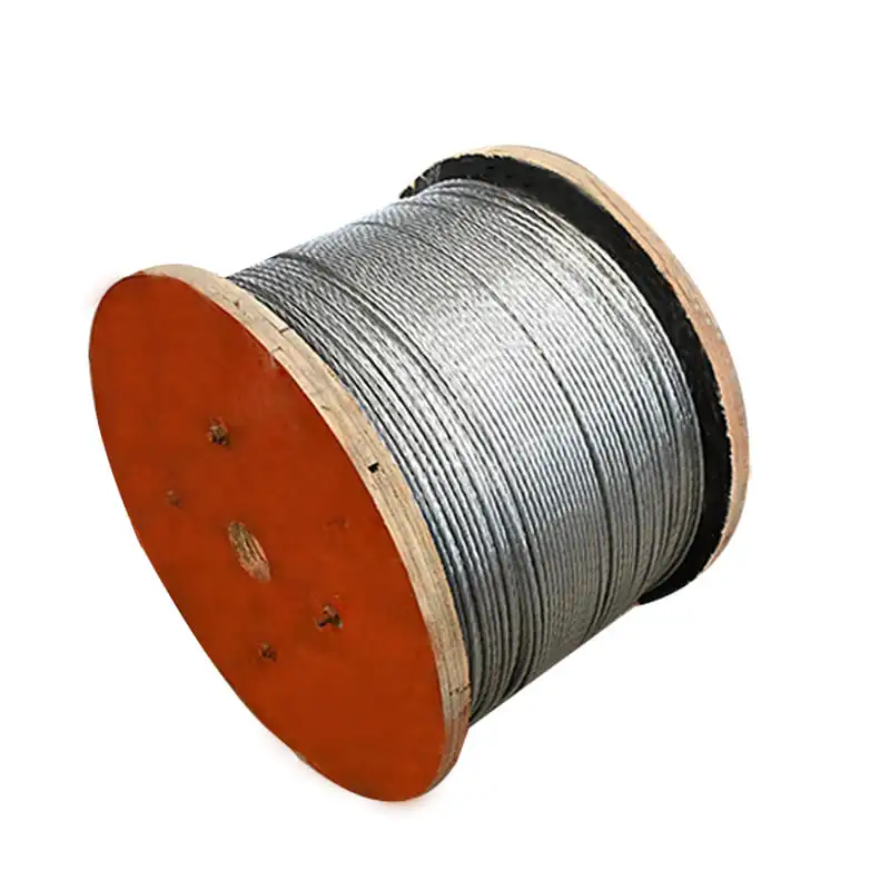 Wholesale Italian Producer Power lines Steel Wire Rope Spiral Strand Antihail System 6mm High Galvanized Steel Wire