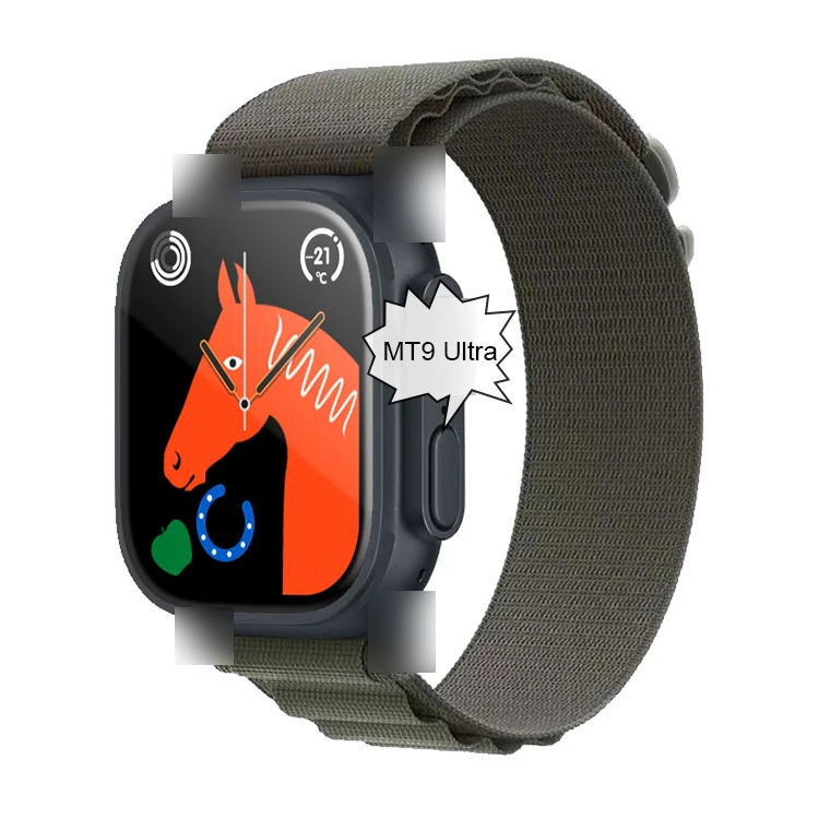 2.2inch IP67 waterproof NFC Men Sport Compass Smartwatch Store Music Play MT9 Ultra Smart Watch with Call