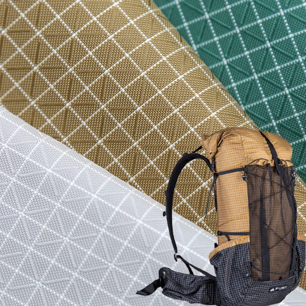 Dyneema High strength waterproof abrasion-resistant Gridstop ripstop UHMWPE nylon blended fabric for backpack tent bag