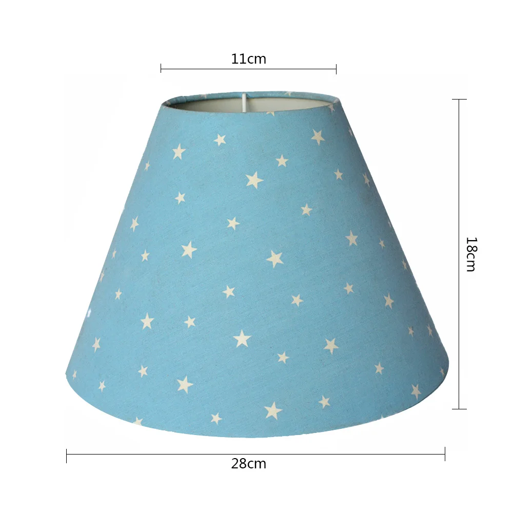 Custom restaurant bedroom hat cone TC fabric cloth lamp shade for table floor wall lamp