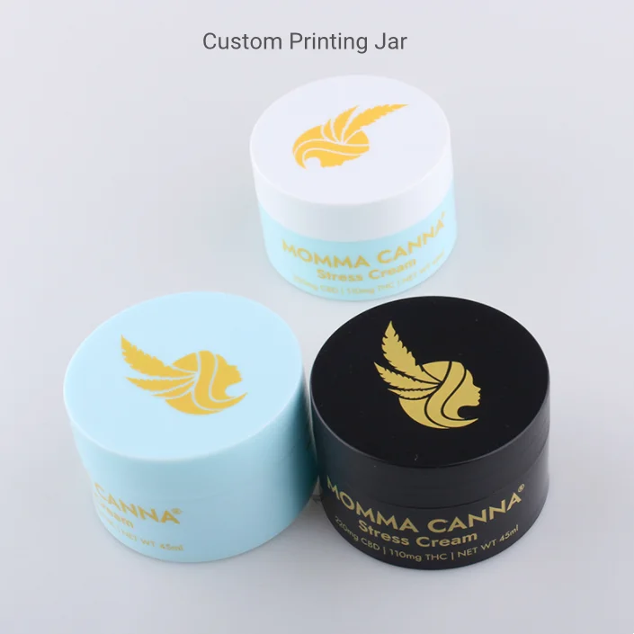Free sample custom new color cosmetic packaging 20ml 30ml 50ml empty face care cosmetic plastic cream jars