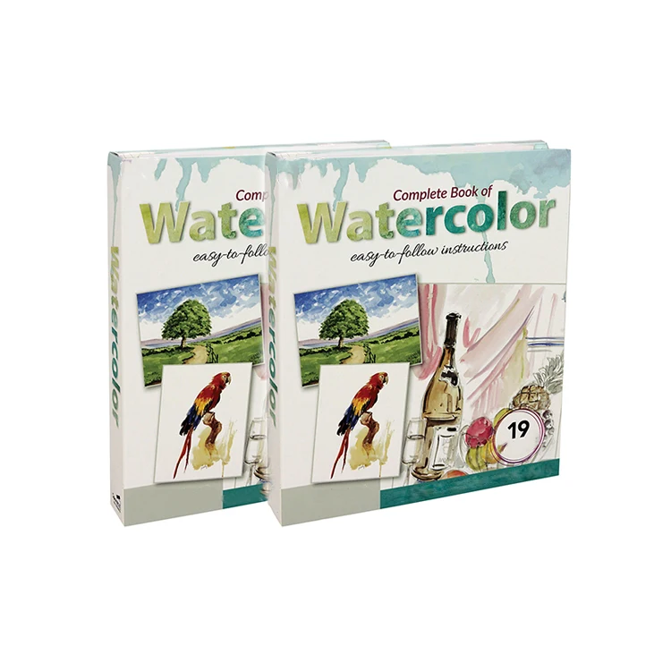 Reusable kids painting watercolor paper coloring paint book for painting drawing for children