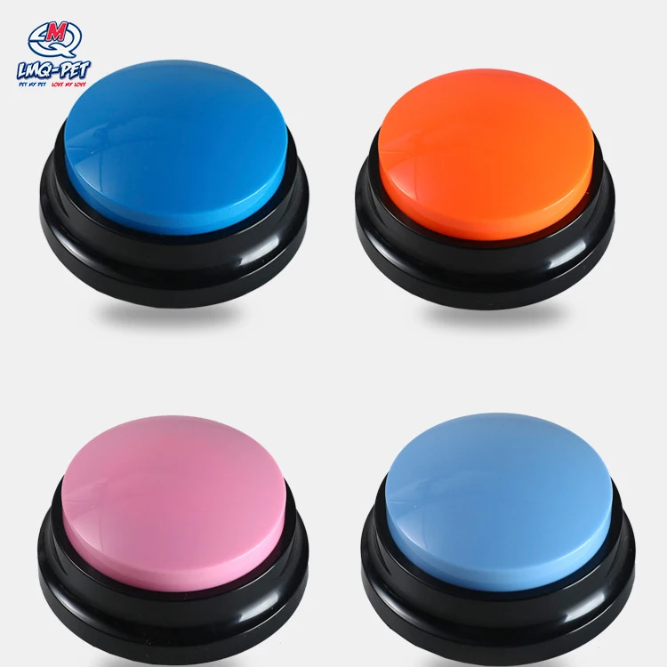 Communication Talking Button Dog Answer Buzzers for Dog Talking Buttons Recording Pet Toys Dog Speaker Button