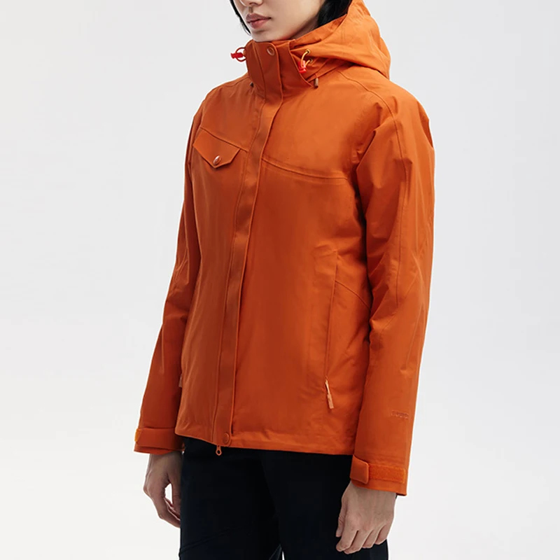 Customization Unisex Winter Outdoor Mountain Wear 2 Pieces Set 3in1 Men Warm Quilted Women Hiking Jacket