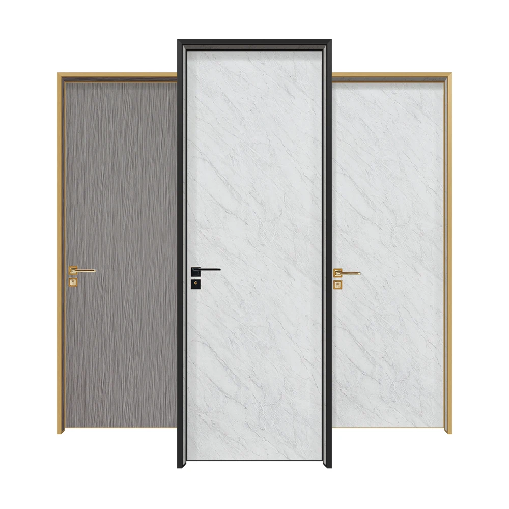 Aluminum frame ecological main gate door design wood door design in pakistan fire wood door
