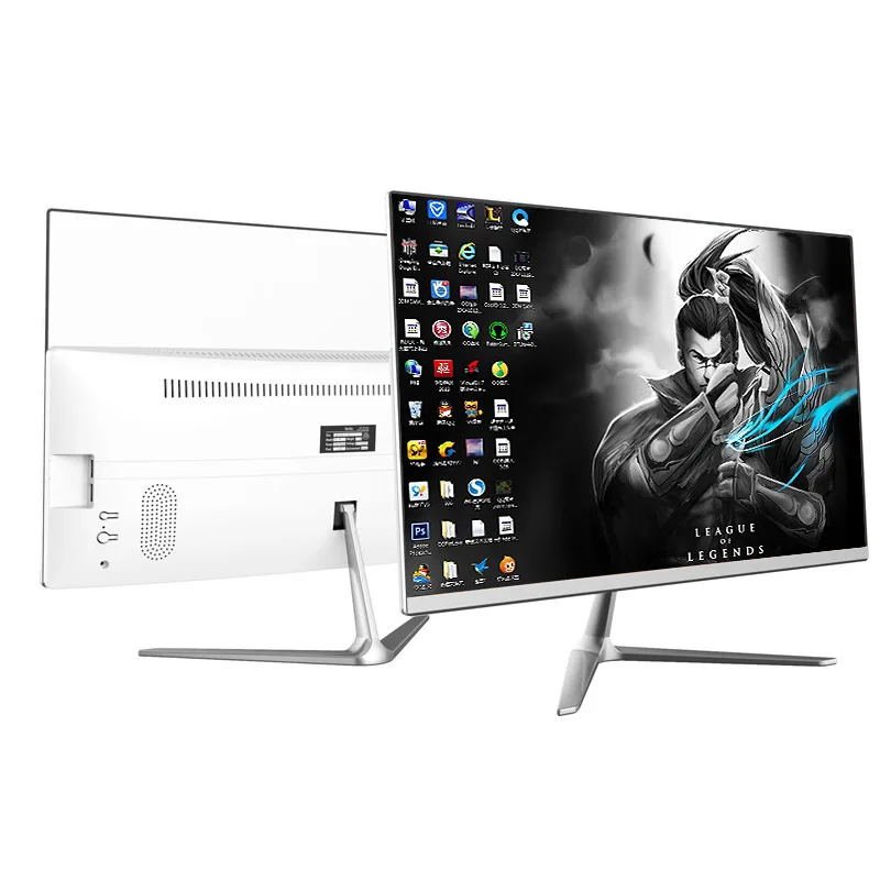 Big Screen Desktops Rotated Toportrait Screen i5/i7 CPU 24 Inch With Barebone System Support Diy pc Desktop Gaming Pc All In one