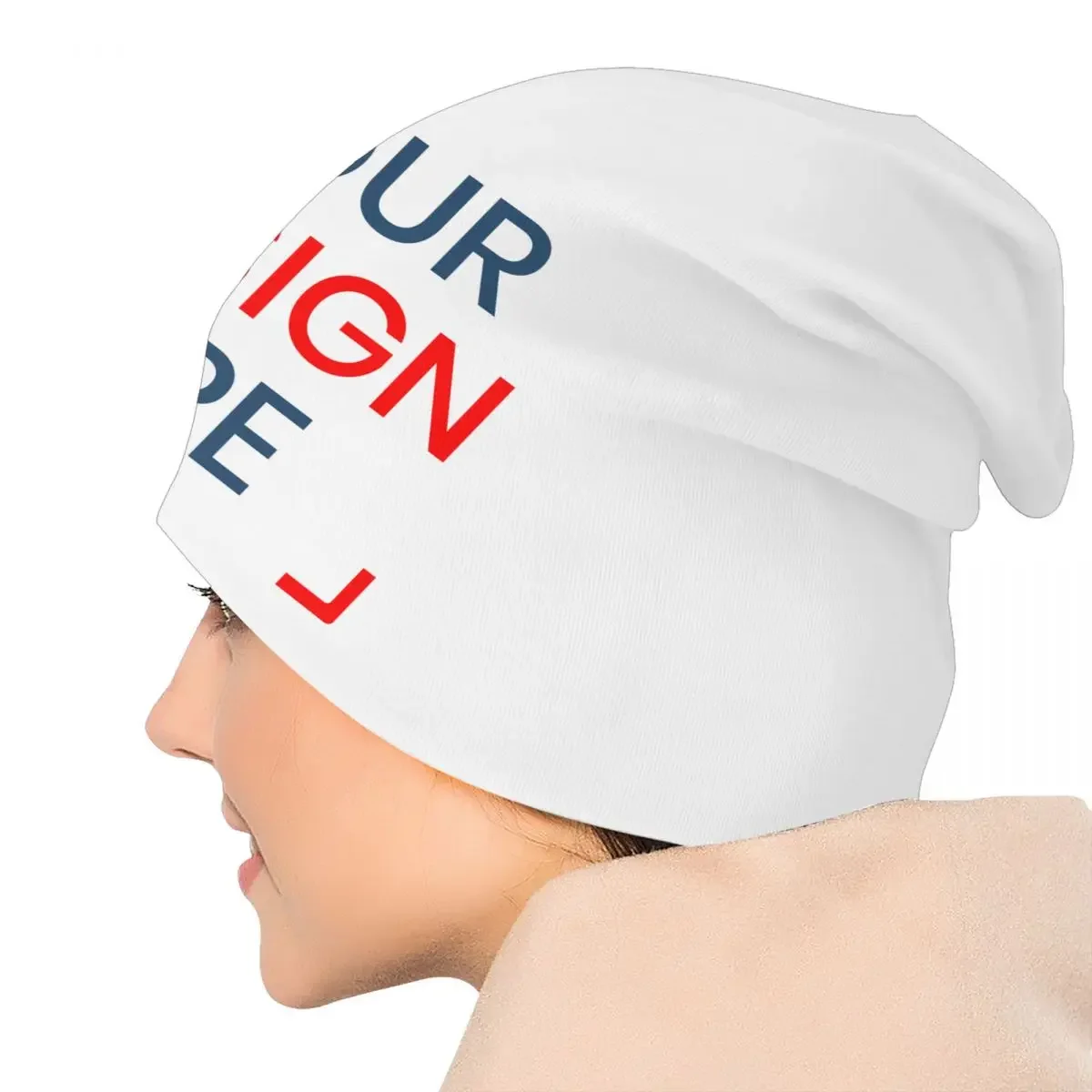 Custom Logo Bonnet Hat Knit Hats Men Women Cool Unisex Your Design Here Winter Warm Skullies Beanies Cap
