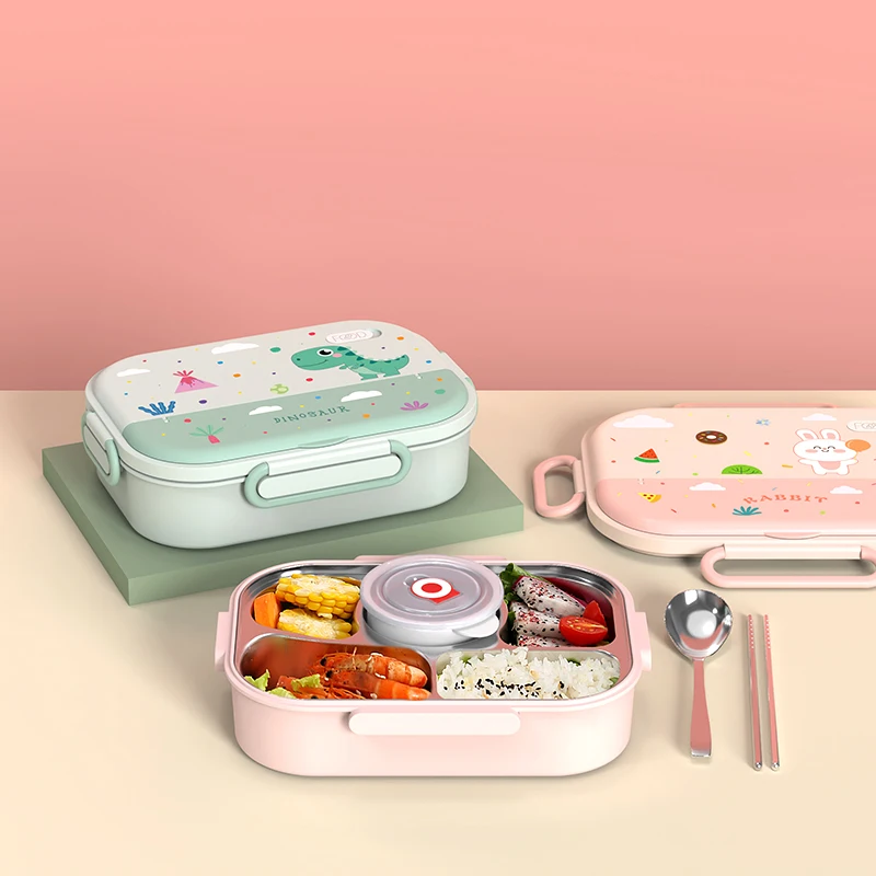 OEM/ODM 5 Compartment with Bag Soup Bowl go to easy locheras for school personalized bento box