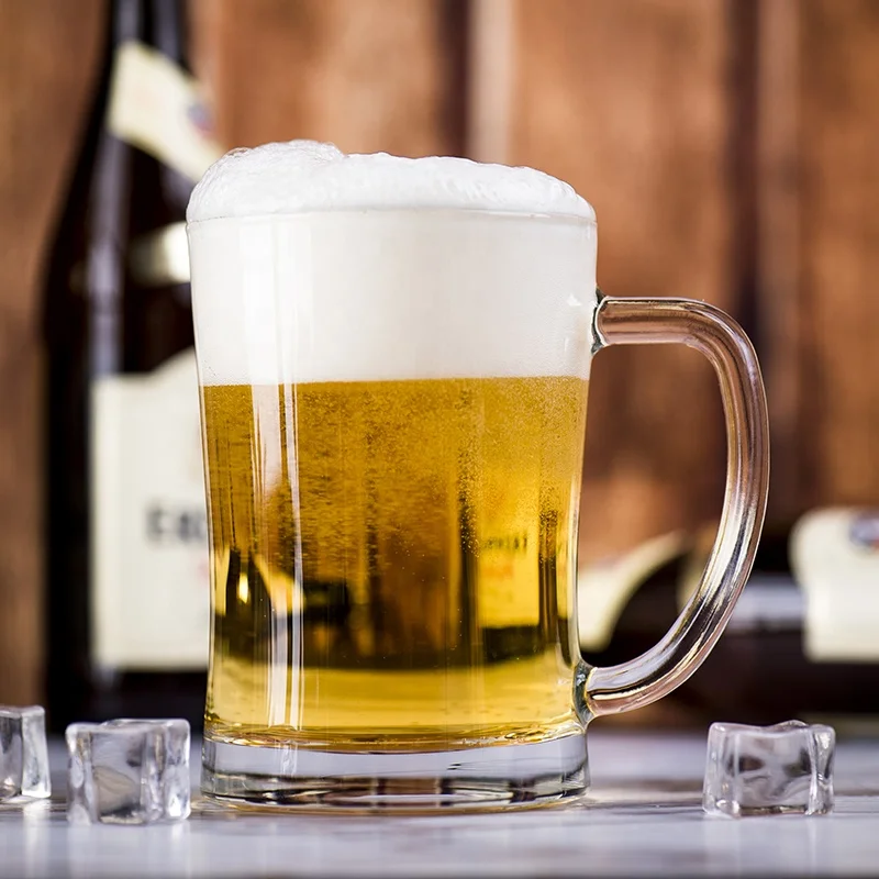 Кружки для бара, отеля, ресторана, домашнего использования, кружки для пива, оптовая продажа, прозрачные персонализированные большие пивные кружки, стильные