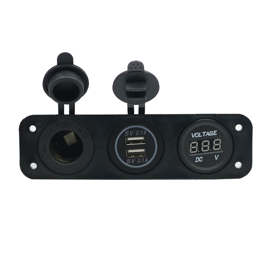  Низкое напряжение DC 12V двойной 2 порт USB разъем питания для телефона