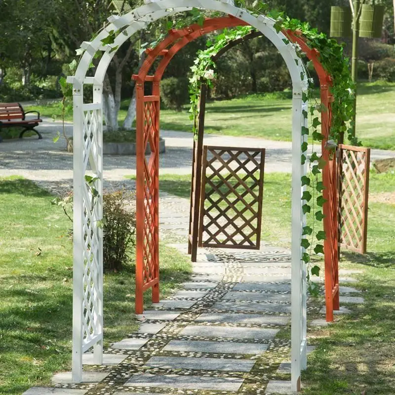 Outdoor metal garden rose arch garden flower decorative