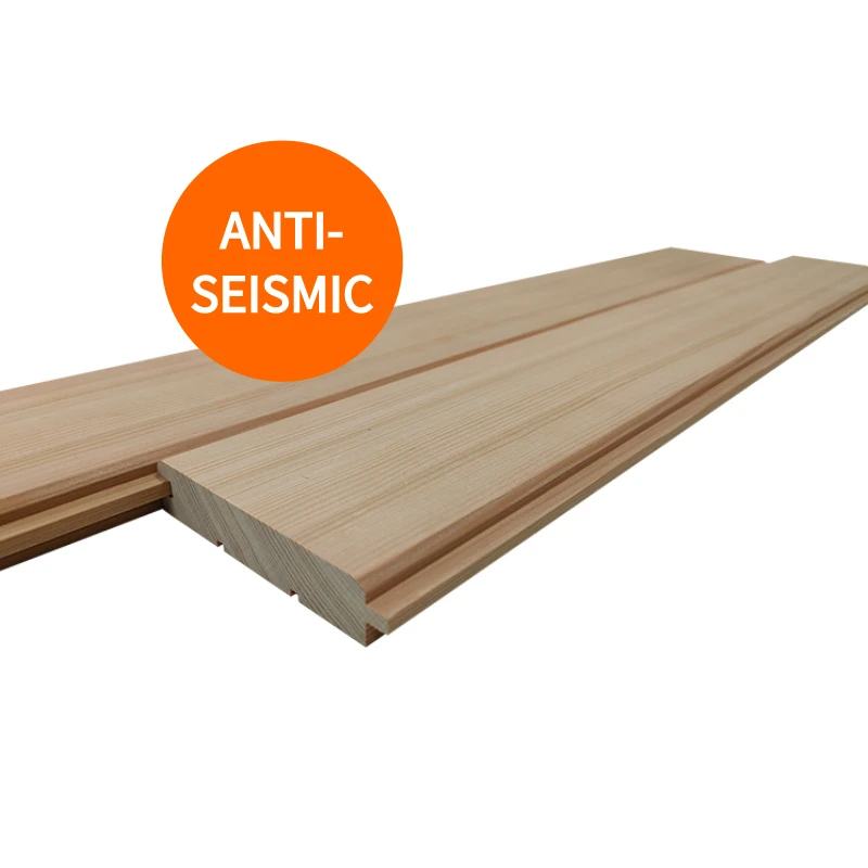 Custom Design Hotel Living Room Natural Pine Wood Wall Board For Decoration