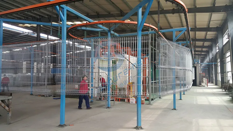 residential galvanized curvy welded wire mesh panel metal fencing factory